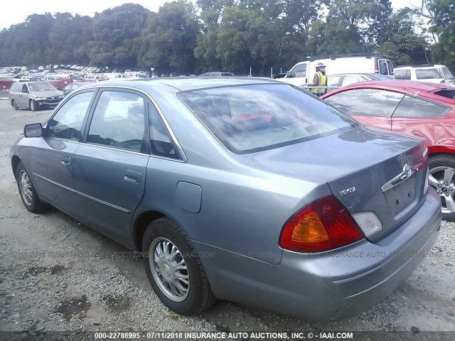 4T1BF28BX1U120452 - 2001 TOYOTA AVALON XL/XLS TEAL photo 3