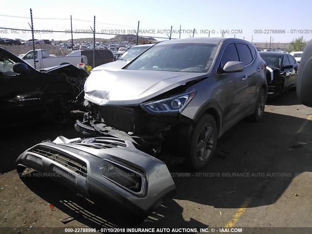 5XYZTDLB6HG404719 - 2017 HYUNDAI SANTA FE SPORT  GRAY photo 2