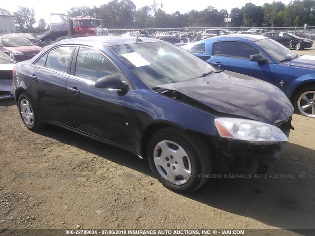 1G2ZF57B184195724 - 2008 PONTIAC G6 VALUE LEADER/BASE BLUE photo 1
