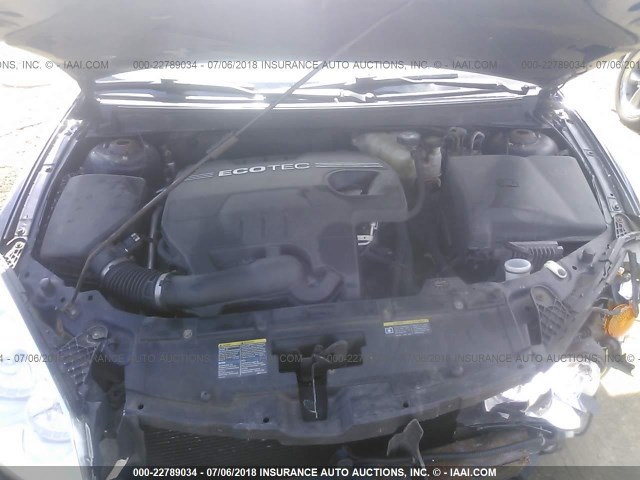 1G2ZF57B184195724 - 2008 PONTIAC G6 VALUE LEADER/BASE BLUE photo 10