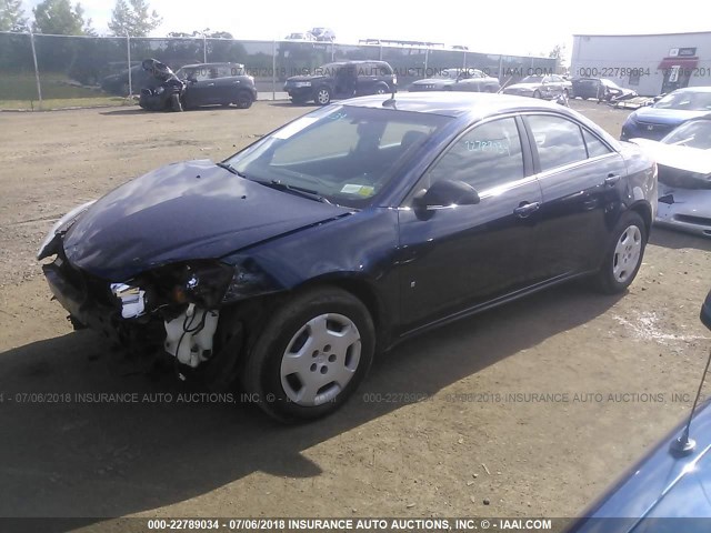 1G2ZF57B184195724 - 2008 PONTIAC G6 VALUE LEADER/BASE BLUE photo 2