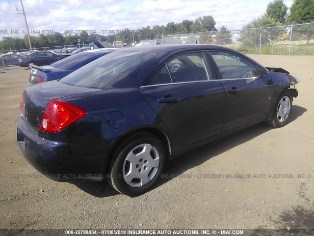 1G2ZF57B184195724 - 2008 PONTIAC G6 VALUE LEADER/BASE BLUE photo 4