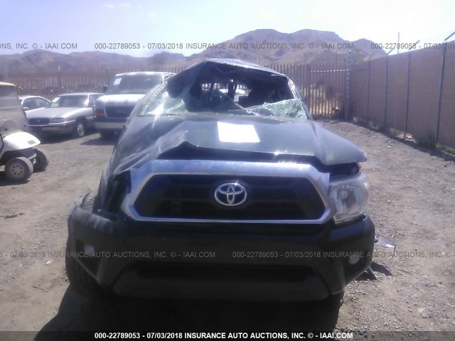 3TMLU4EN1DM105081 - 2013 TOYOTA TACOMA DOUBLE CAB მწვანე ფოტო 6