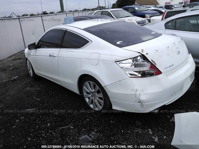 1HGCS2B8XAA007444 - 2010 HONDA ACCORD EXL WHITE photo 3