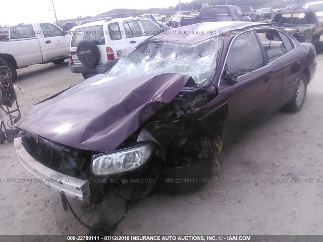 1G4HR54K65U165774 - 2005 BUICK LESABRE LIMITED BURGUNDY photo 2