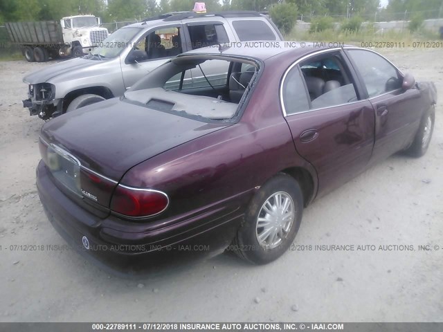 1G4HR54K65U165774 - 2005 BUICK LESABRE LIMITED BURGUNDY photo 4