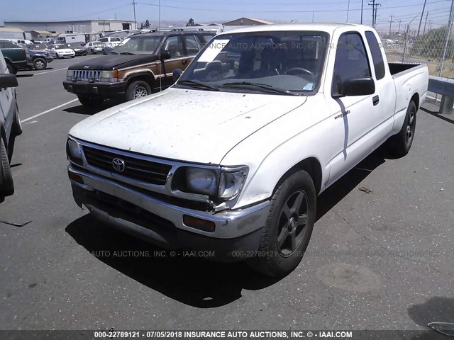 4TAVL52N4TZ109589 - 1996 TOYOTA TACOMA XTRACAB WHITE photo 2