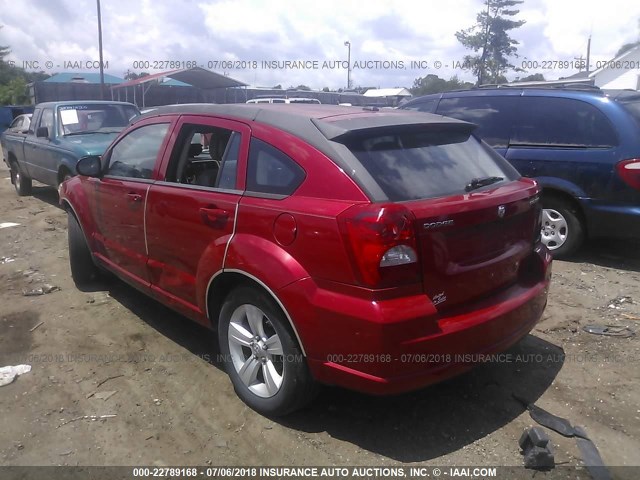 1C3CDWDA2CD534366 - 2012 DODGE CALIBER SXT 红色 照片 3