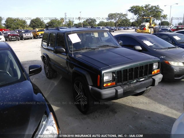 1J4FT68S1XL528935 - 1999 JEEP CHEROKEE SPORT/CLASSIC მწვანე ფოტო 1