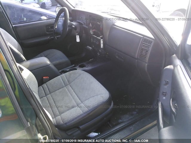1J4FT68S1XL528935 - 1999 JEEP CHEROKEE SPORT/CLASSIC მწვანე ფოტო 5