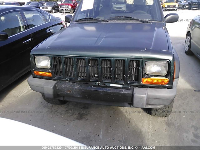1J4FT68S1XL528935 - 1999 JEEP CHEROKEE SPORT/CLASSIC მწვანე ფოტო 6