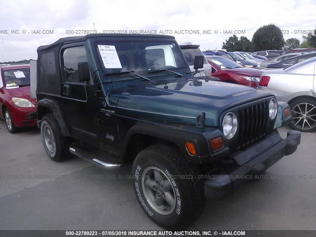 1J4FY19S7WP708558 - 1998 JEEP WRANGLER / TJ SPORT GREEN photo 1