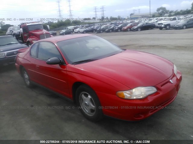 2G1WW12E7Y9383548 - 2000 CHEVROLET MONTE CARLO LS RED photo 1
