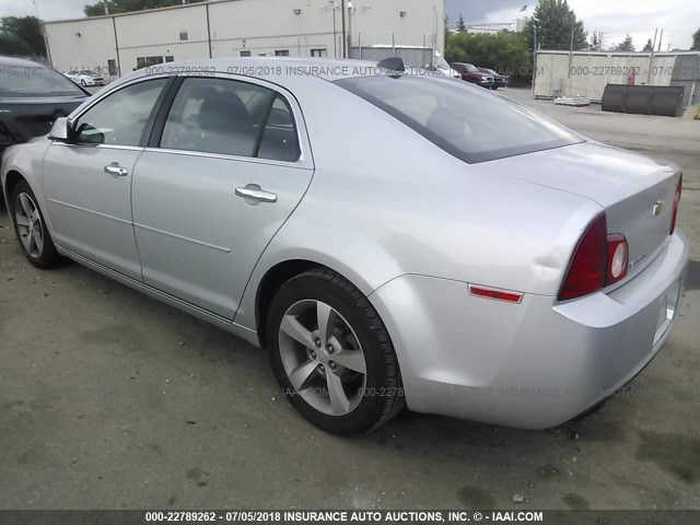 1G1ZC5E07CF308393 - 2012 CHEVROLET MALIBU 1LT 银色 照片 3