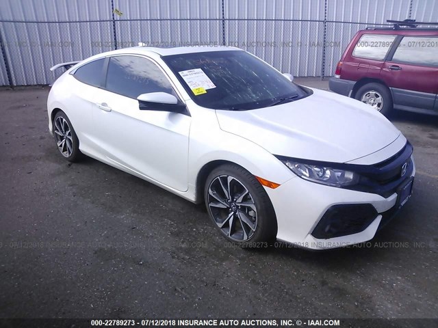 2HGFC3A51JH753614 - 2018 HONDA CIVIC SI WHITE photo 1