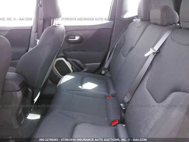 ZACCJAAT7GPC70291 - 2016 JEEP RENEGADE SPORT Նարնջագույն լուսանկար 8