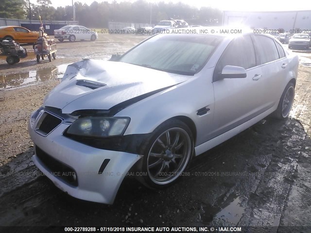 6G2EC57Y19L221504 - 2009 PONTIAC G8 GT SILVER photo 2