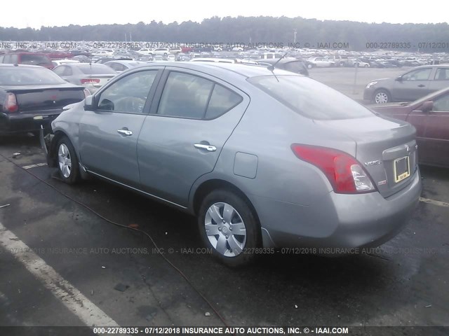 3N1CN7AP8CL872715 - 2012 NISSAN VERSA S/SV/SL GRAY photo 3