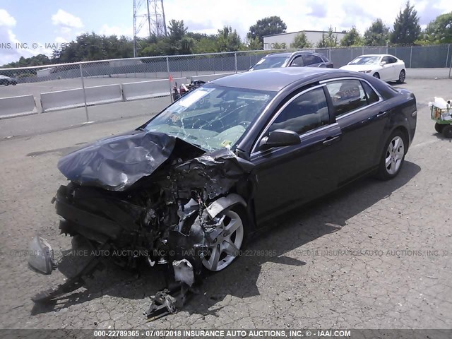 1G1ZB5E05CF267314 - 2012 CHEVROLET MALIBU LS GRAY photo 2