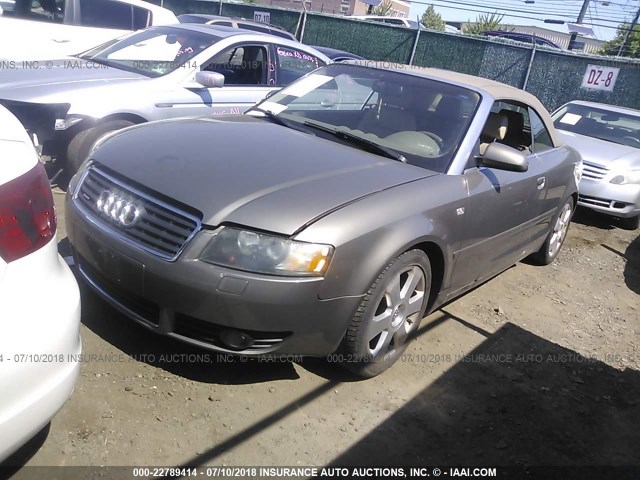 WAUDT48H86K000512 - 2006 AUDI A4 QUATTRO GOLD photo 2