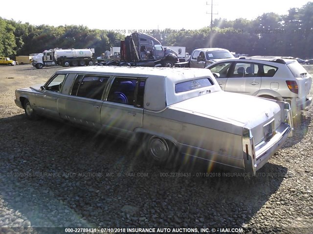 1G6DW5476NR712717 - 1992 CADILLAC BROUGHAM SILVER photo 3