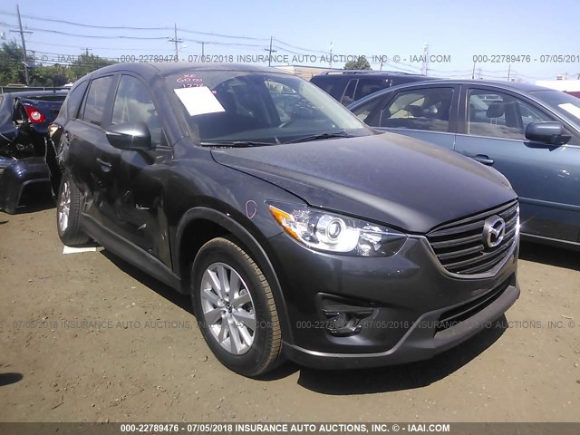 JM3KE4CY9G0868633 - 2016 MAZDA CX-5 TOURING GRAY photo 1