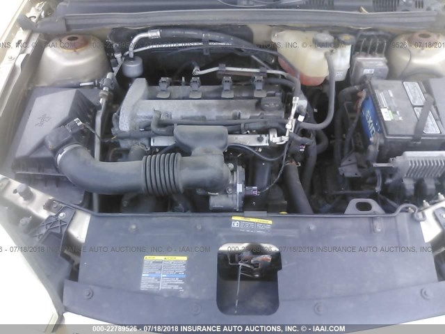 1G1ZS57F37F266220 - 2007 CHEVROLET MALIBU LS GOLD photo 10
