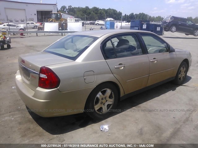 1G1ZS57F37F266220 - 2007 CHEVROLET MALIBU LS GOLD photo 4