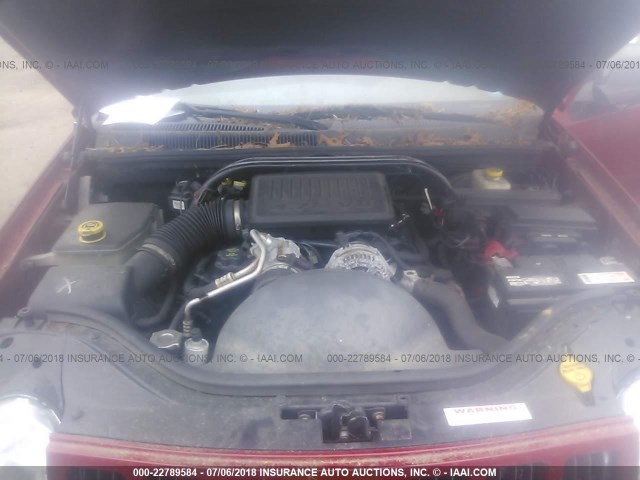 1J4HR48N35C690777 - 2005 JEEP GRAND CHEROKEE LAREDO/COLUMBIA/FREEDOM 红色 照片 10