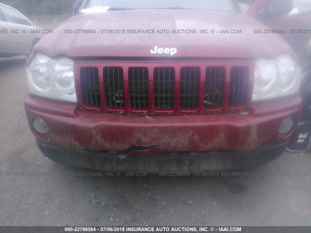 1J4HR48N35C690777 - 2005 JEEP GRAND CHEROKEE LAREDO/COLUMBIA/FREEDOM 红色 照片 6