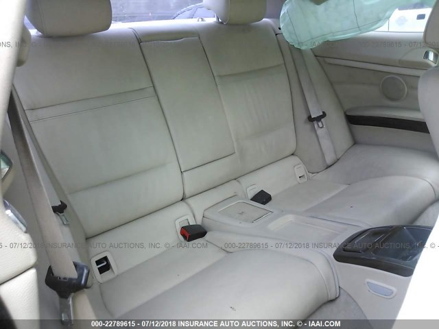 WBAKE5C50BE573417 - 2011 BMW 328 I SULEV WHITE photo 8