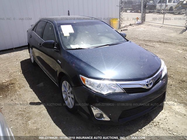 4T1BD1FK3EU117711 - 2014 TOYOTA CAMRY HYBRID/LE/XLE 蓝色 照片 1