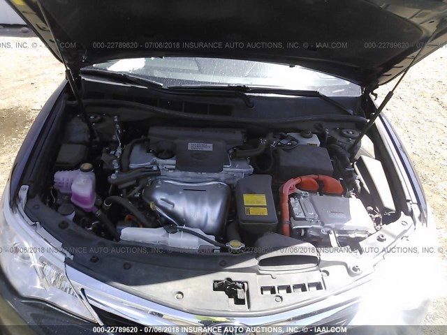 4T1BD1FK3EU117711 - 2014 TOYOTA CAMRY HYBRID/LE/XLE 蓝色 照片 10