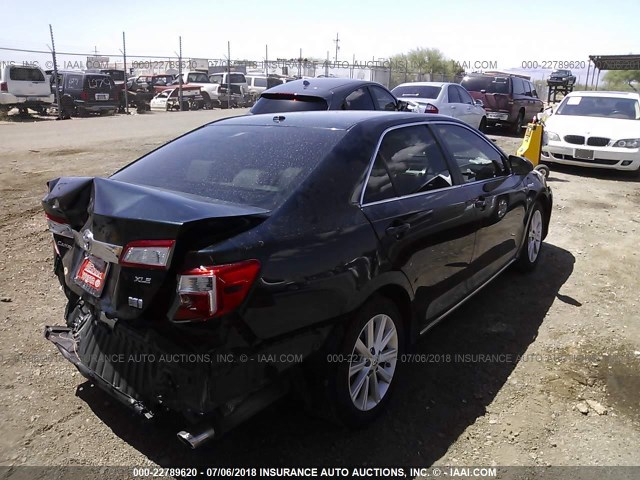 4T1BD1FK3EU117711 - 2014 TOYOTA CAMRY HYBRID/LE/XLE 蓝色 照片 4