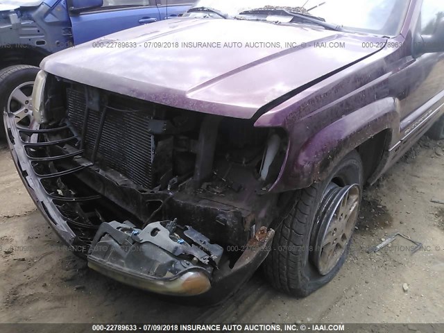 1J4GW68S7XC781785 - 1999 JEEP GRAND CHEROKEE LIMITED MAROON photo 6