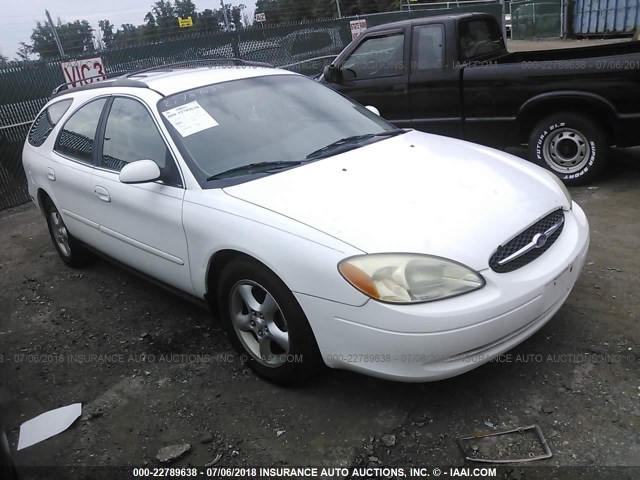 1FAFP58U31A159249 - 2001 FORD TAURUS SE WHITE photo 1