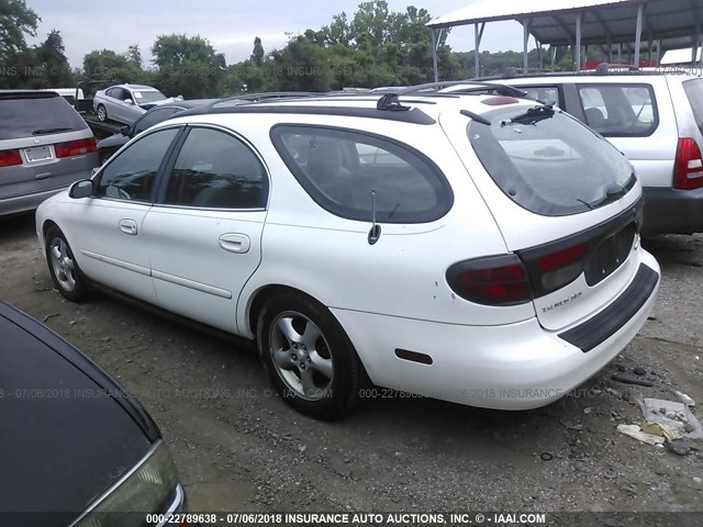 1FAFP58U31A159249 - 2001 FORD TAURUS SE WHITE photo 3