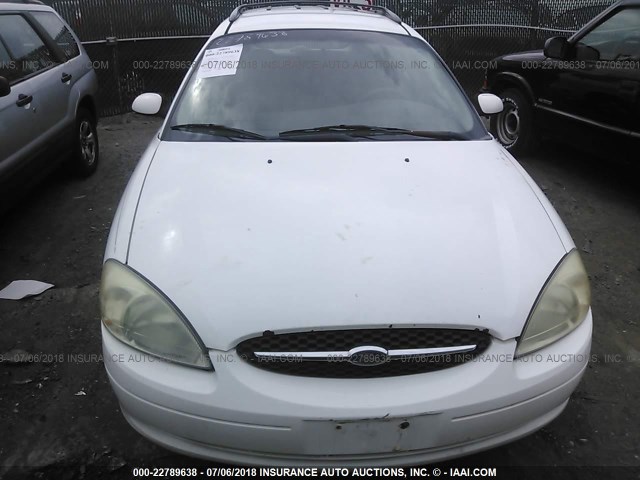 1FAFP58U31A159249 - 2001 FORD TAURUS SE WHITE photo 6