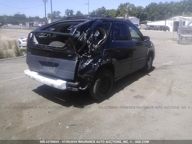 3G7DA03E31S511636 - 2001 PONTIAC AZTEK BLACK photo 4