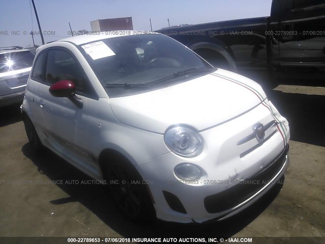 3C3CFFFHXFT603565 - 2015 FIAT 500 ABARTH WHITE photo 1