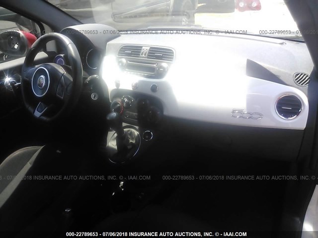 3C3CFFFHXFT603565 - 2015 FIAT 500 ABARTH WHITE photo 5