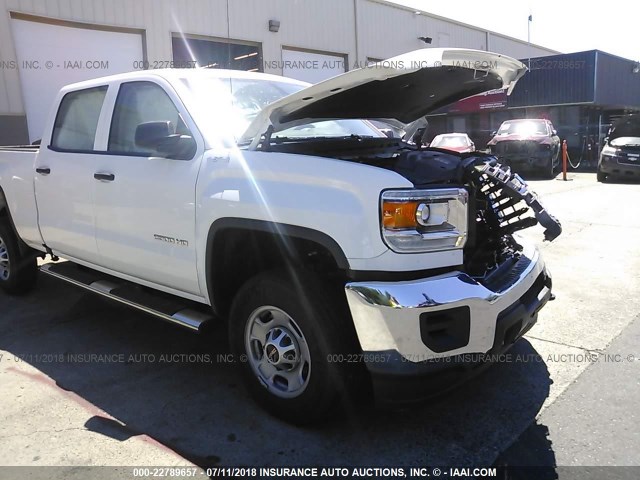 1GT12REG9GF287936 - 2016 GMC SIERRA K2500 HEAVY DUTY WHITE photo 1