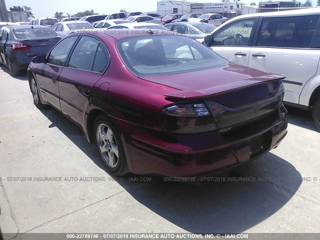 1G2HY52K734162927 - 2003 PONTIAC BONNEVILLE SLE RED photo 3