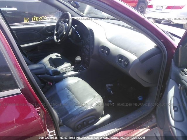 1G2HY52K734162927 - 2003 PONTIAC BONNEVILLE SLE RED photo 5