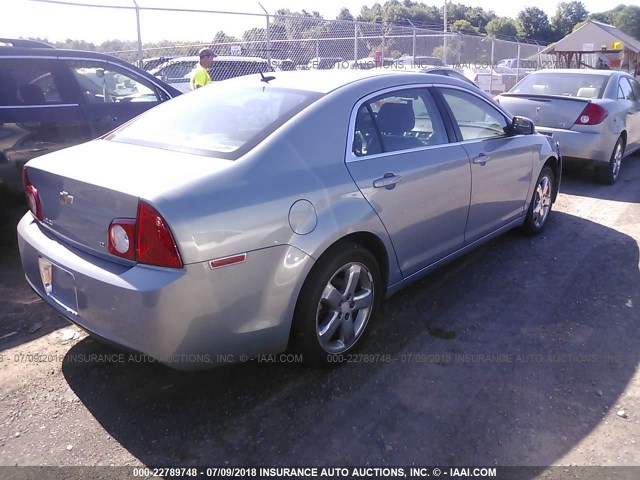 1G1ZJ57BX94132383 - 2009 CHEVROLET MALIBU 2LT BLUE photo 4