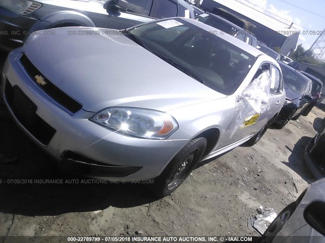 2G1WD5E39C1259568 - 2012 CHEVROLET IMPALA POLICE SILVER photo 2