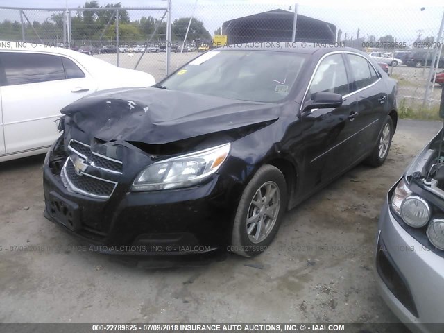 1G11A5SAXDU145008 - 2013 CHEVROLET MALIBU LS BLACK photo 2