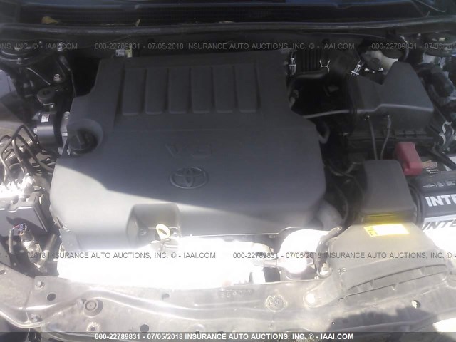 4T1BK1EB8GU197176 - 2016 TOYOTA AVALON XLE PLUS/PREMIUM/TOUR/LTD BLACK photo 10