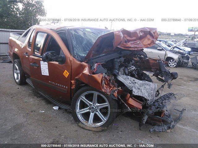 3GNEC12057G100057 - 2007 CHEVROLET AVALANCHE C1500 ORANGE photo 1