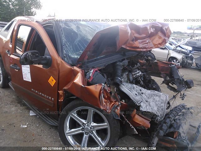 3GNEC12057G100057 - 2007 CHEVROLET AVALANCHE C1500 ORANGE photo 6